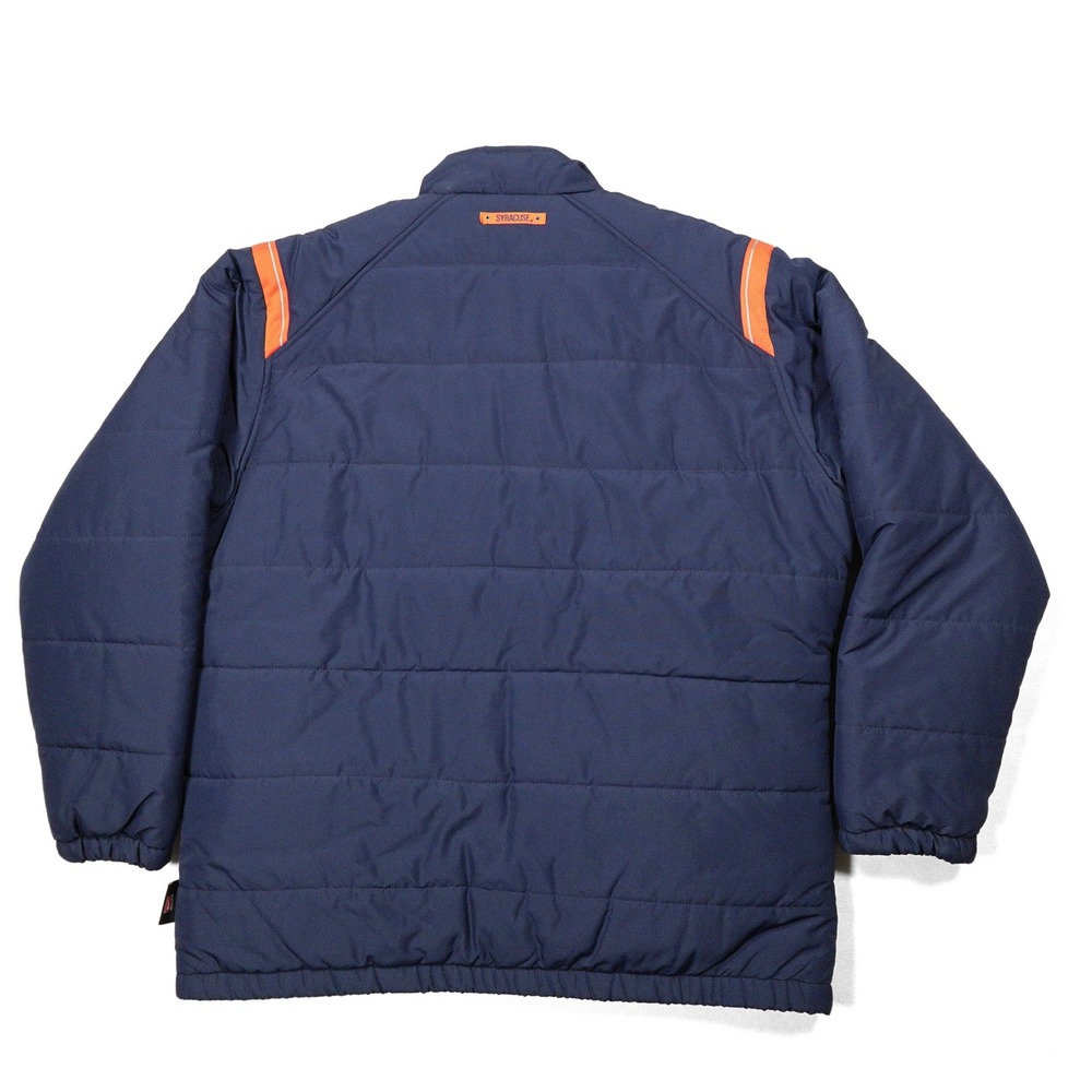 NIKE Mens L Syracuse‎ Orange Authentic Team Apparel Zip Quilted Puffer Jacket - Picture 4 of 8